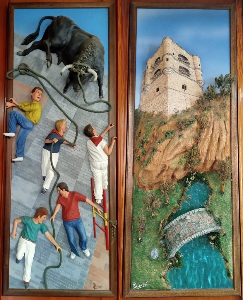 Cafetería 2001 - Cuadro de Benavente toro enmaromado